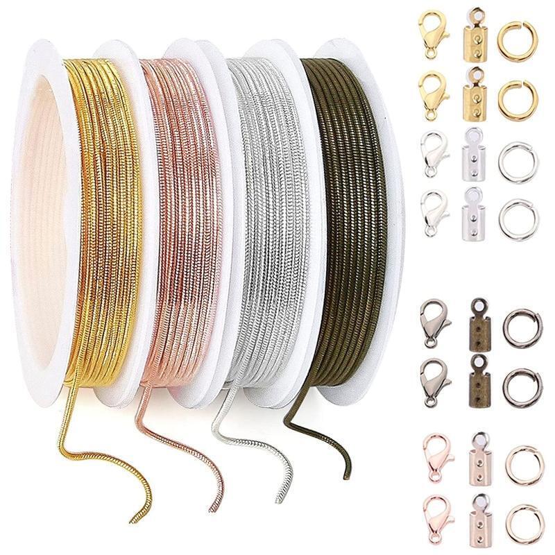 4Color Jewelry Making Chains,Jewelry Chains,Lobster Clasps,Jump Rings,Connectors