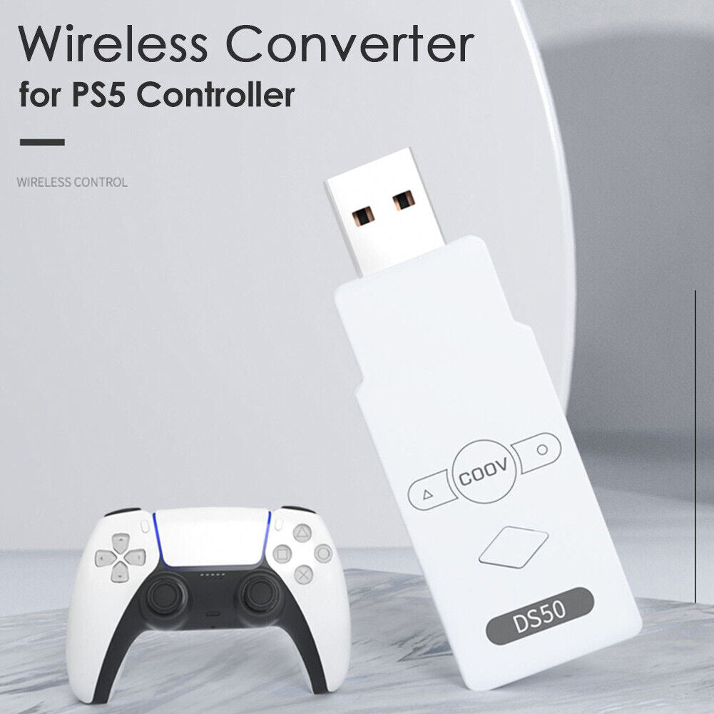 Wireless Gamepad Converter for PS5/Switch USB Bluetooth-compatible Controll