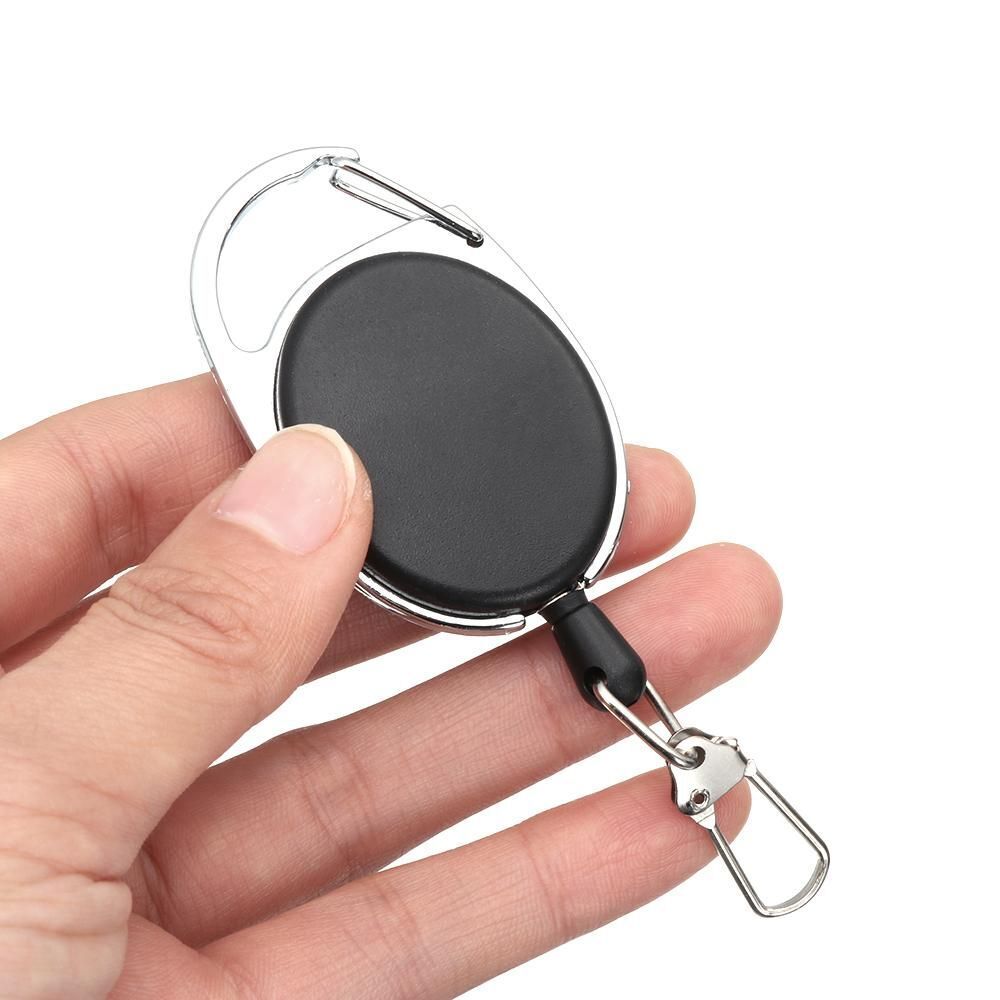 Belt Bag Accessories Key Ring Buckle ID Card Holder Name Tag Badge Reel