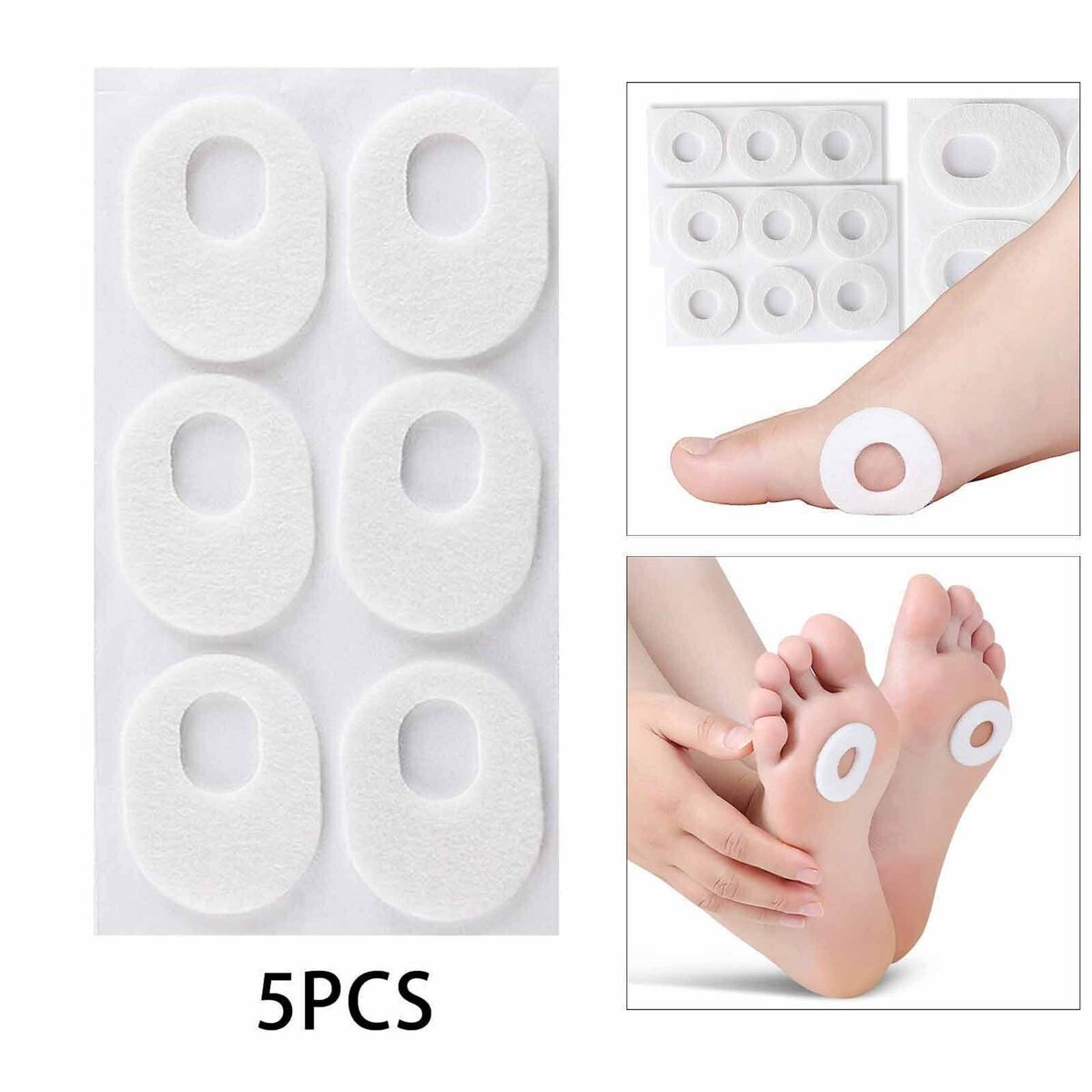 30x Corn Cushion Pads Soft Relief Callus Corn Callus Removal Toe Protectors Corn