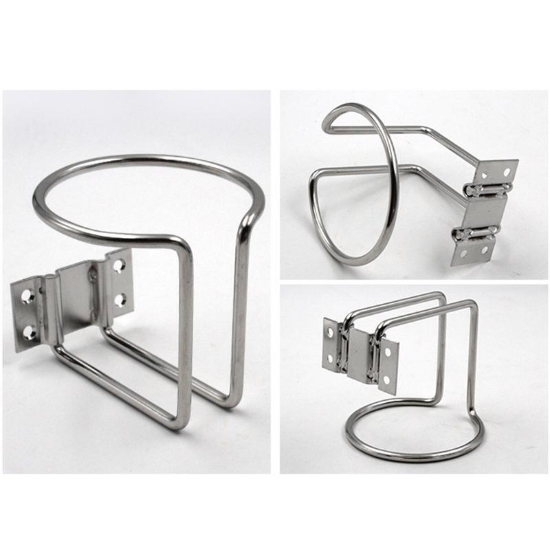 2 Pcs Stainless Steel Drink Cup Holder Car Boat Ring Drink Holder Bottle Stand