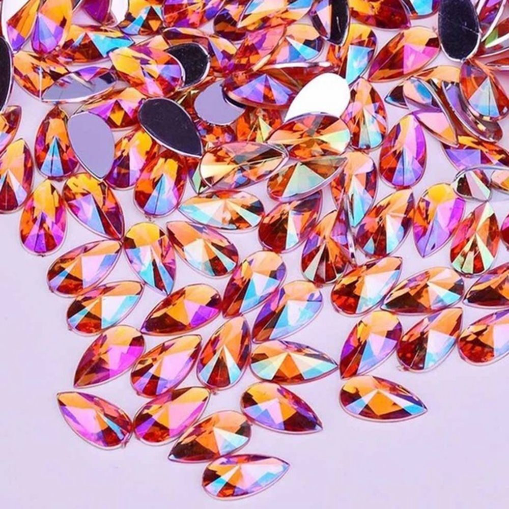 Face Body Adornment Horse Eye AB Rhinestone Crystal Gems Nail Decorations