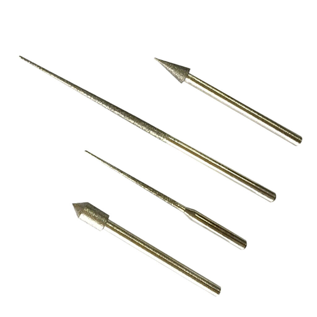4Pcs Diamond Coated  Head for DIY Jewelry Making Handcraft Tool