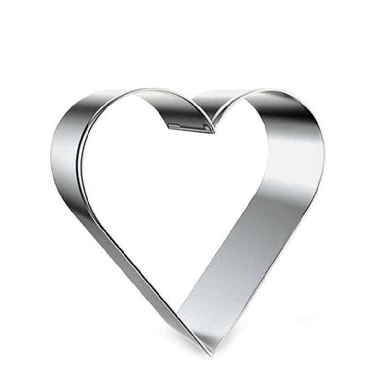 Food-Grade Stainless Steel Valentine's Day Theme Cookie Cutters Baking Utensils
