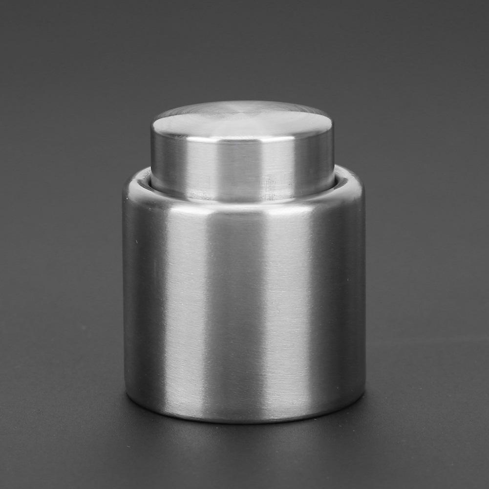 1pc Stainless Steel Vacuum Sealed Wine Bottle Stopper Champagne Wine Sealer