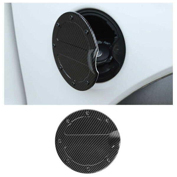 Fit for 2009-14 Ford F-150 Fuel Gas Door Cover Trim Overlay Carbon Fiber Style