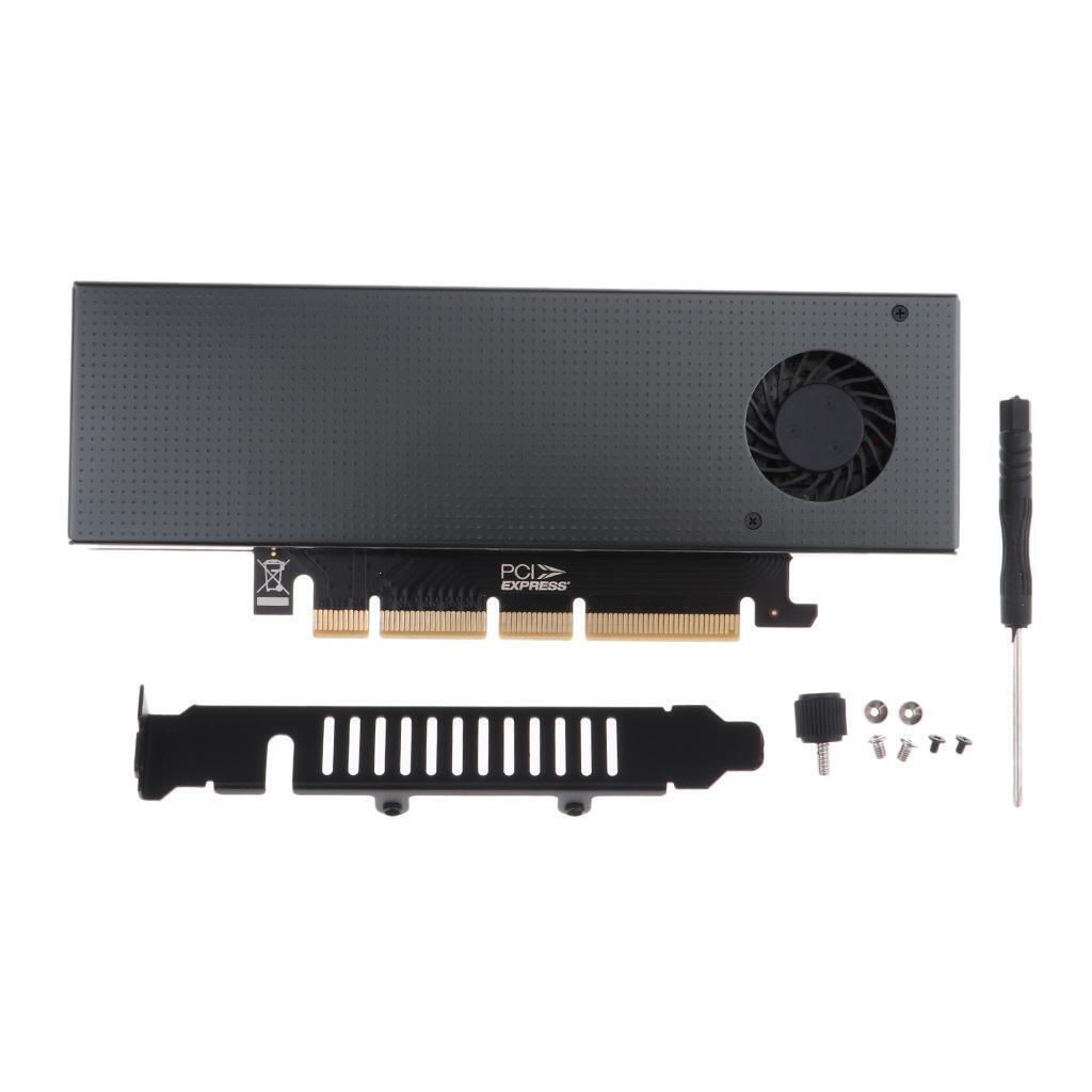 M.2 Expansion   Turn PCIE3.0 Cooling Fan SSD Adapter Dual Interface