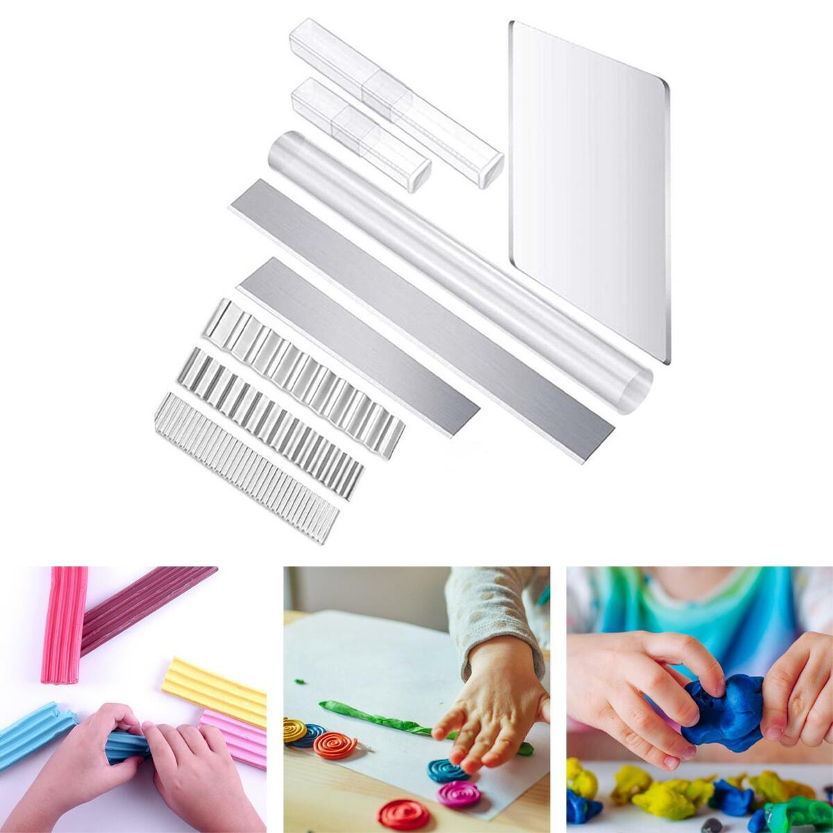 Acrylic Clay Roller Set 9Pcs/Set Shaper  Shaping Sculpture Making