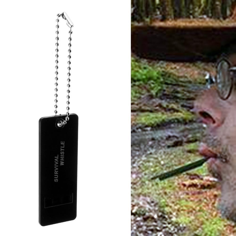 6pcs 3-Frequency Sound Outdoor Survival Whistles Emergency Rescue Kit