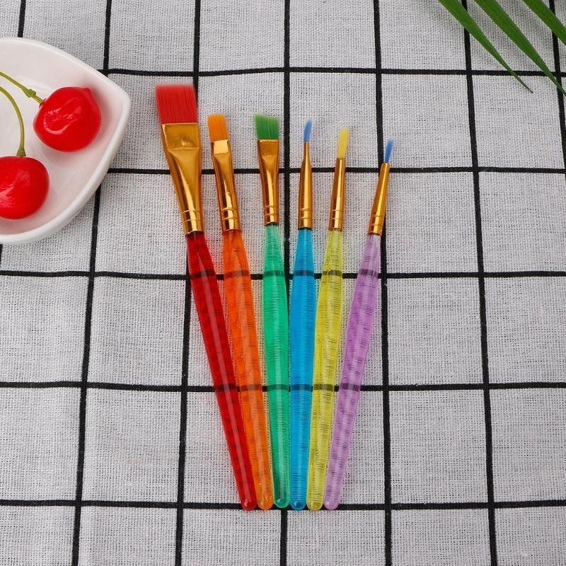 6 Pcs/Set Children Paint Brush Set for Artist Painting Art Craft Hot