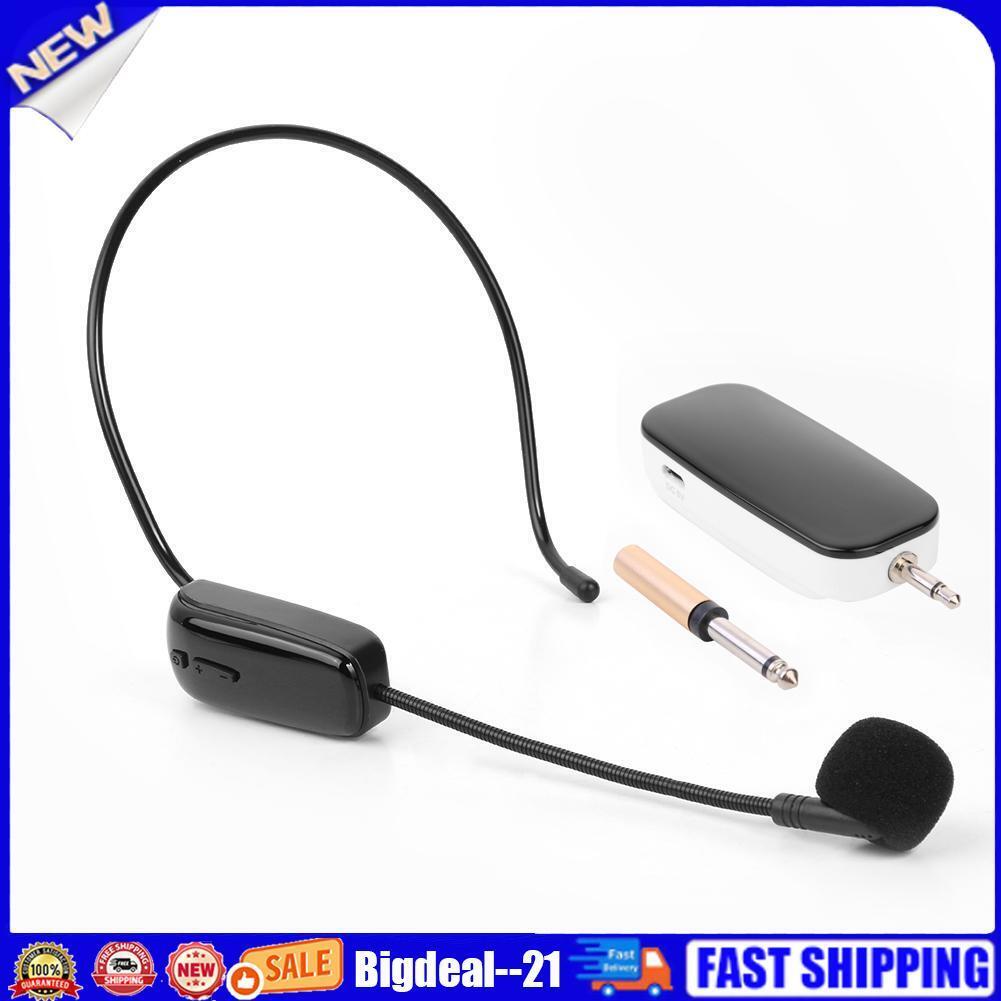 UHF Headset Wireless Microphone with Receiver for Teaching Voice Amplifier