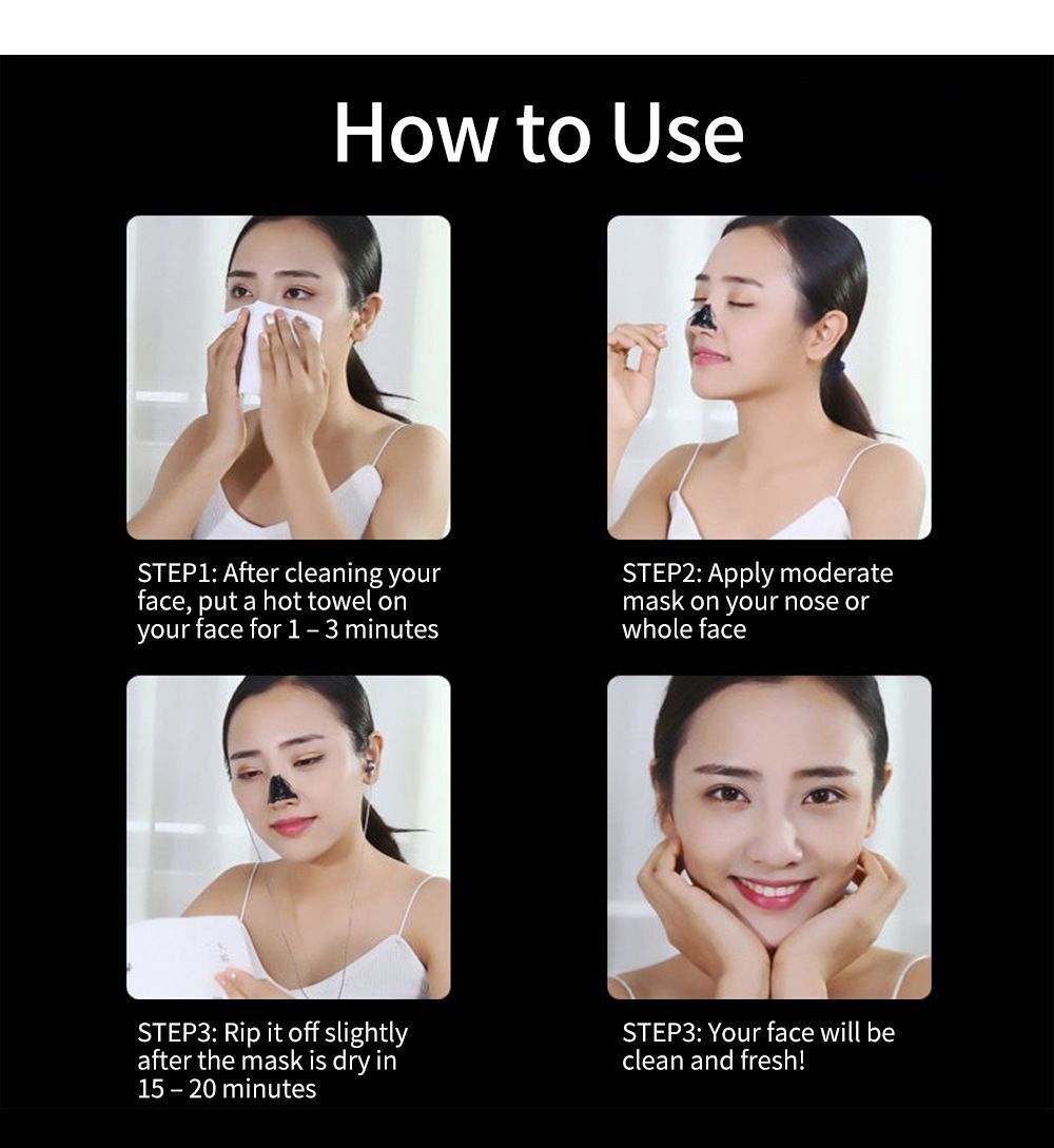 ment Skincare Face Care Bamboo Charcoal Blackhead Remover Remove black dots