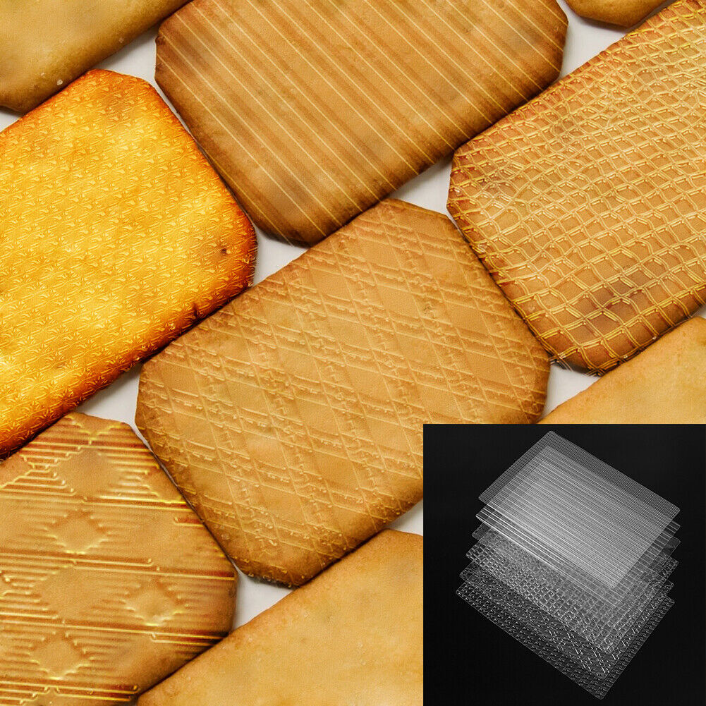 6pcs Fabric Cake Texture Mat Sugar Craft Decoration Fondant Cake Mold Tools
