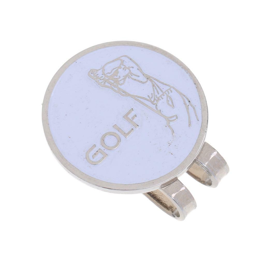 Simple  Magnetic   Visor Clip Golf Ball Marker Golf Accessory