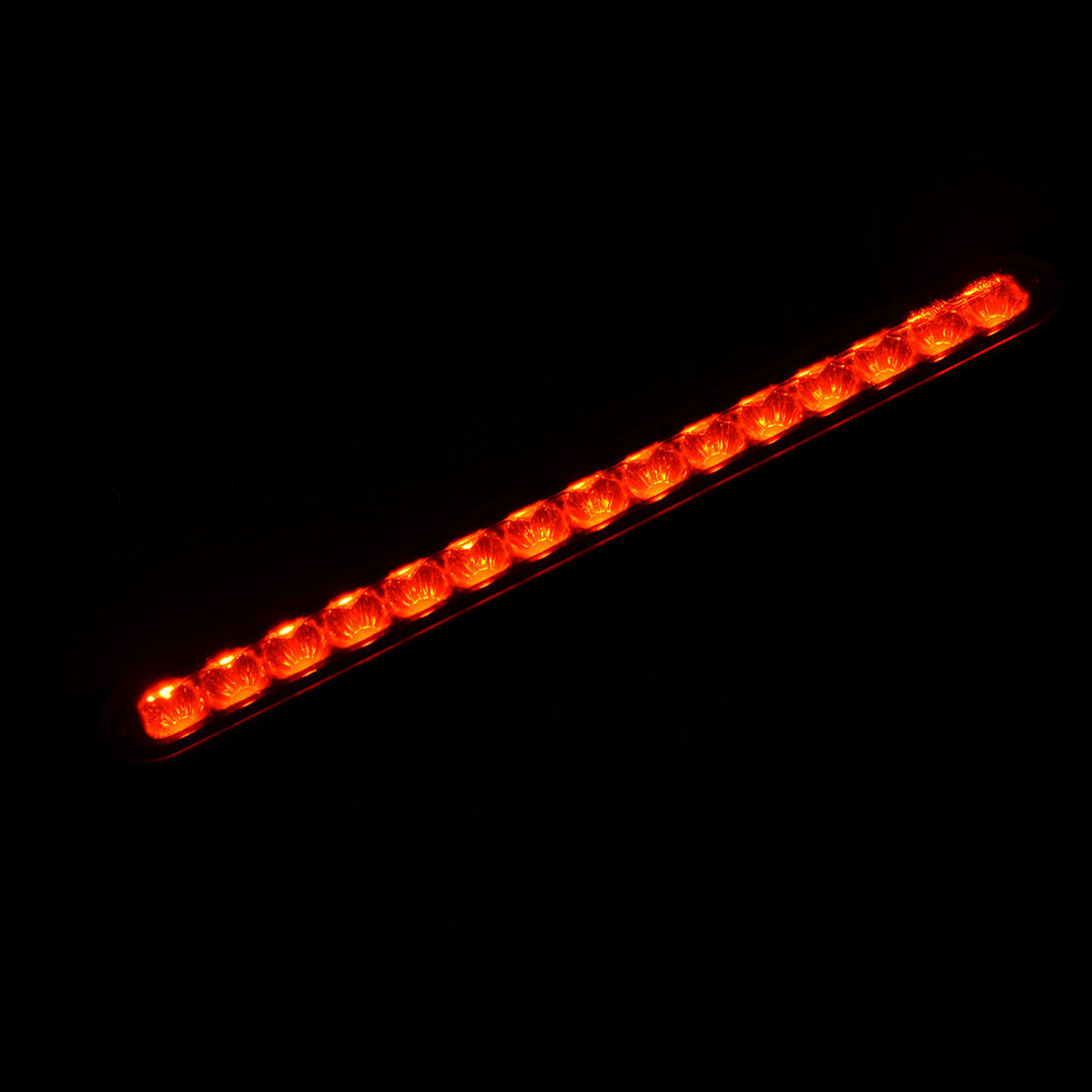 Red 15-LED Sealed Truck 3rd Brake Tail Light Strip Rear Turn Signal Lamp Bar