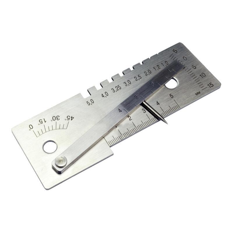Portable Welding Gauge Inspection Metric Welding Height 0-5mm 5.1x2.0x0.63inch