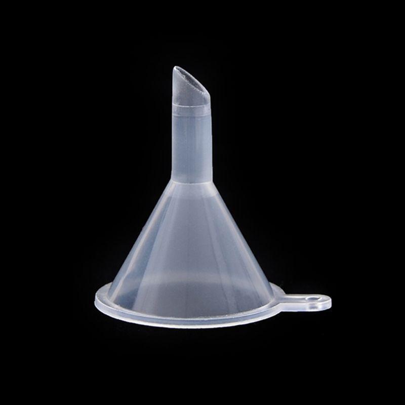100 PCS Mini Funnel?Clear Plastic Funnels Multi-Purpose Funnels for Perfume