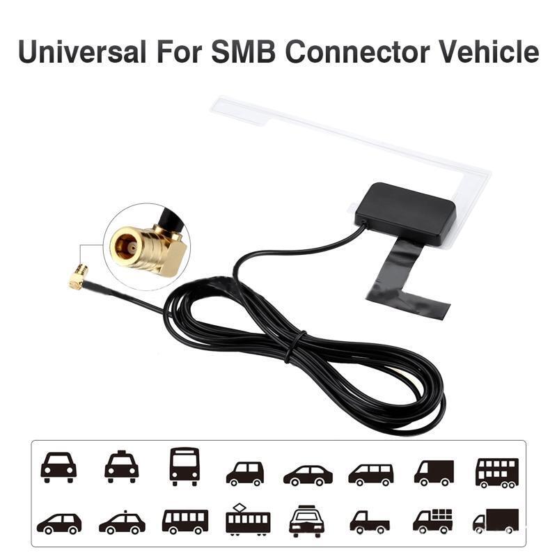 Car DAB Digital Radio Patch Aerial Antenna Adhesive Transparent Built-in Antenna