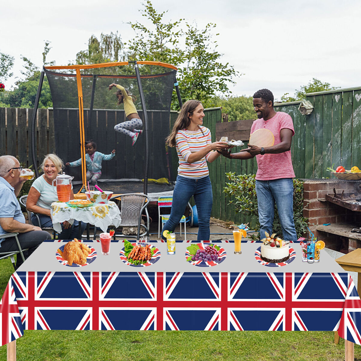UK British Flag Party Supplies - Great Britain Union Jack Tablecloth 1 Pack