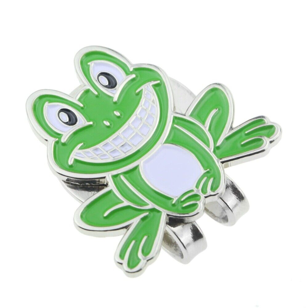 Cute Frog Pattern Strong Magnetic  Hat Clip & Golf Ball Marker For Cap Vison