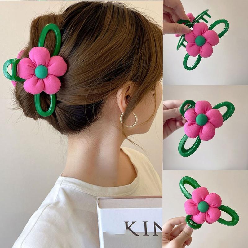Stylish Flower Hair Clip Shark Clip Hair Clips Hairpin Clip for Valentine's Day