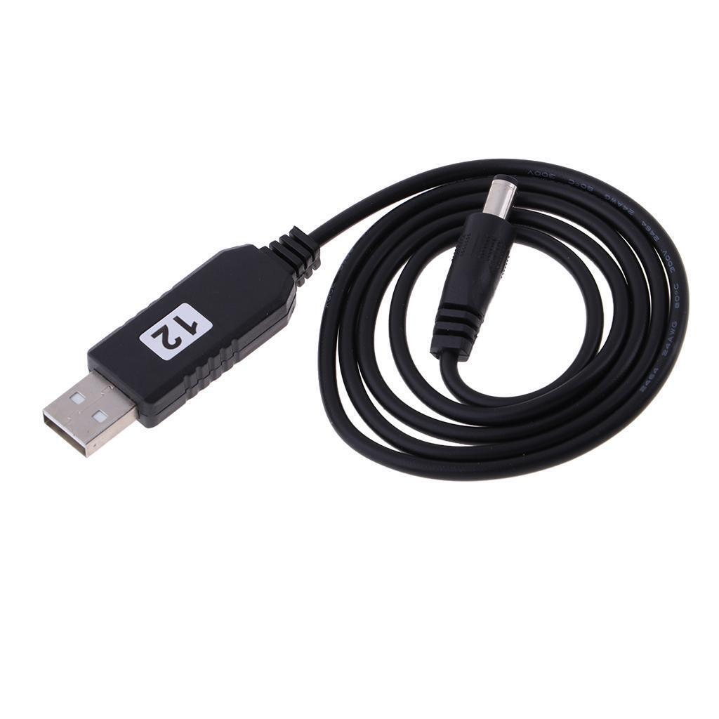 USB   DC   5V   To   12V   5 . 5mm   x   2 . 1mm   DC   Barrel   Male