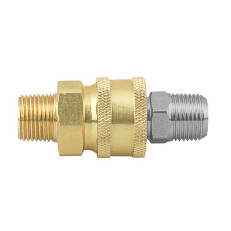 2Pieces NPT 3/8 Inch Stainless Steel Male Quick Connector Kit Pressure Washer