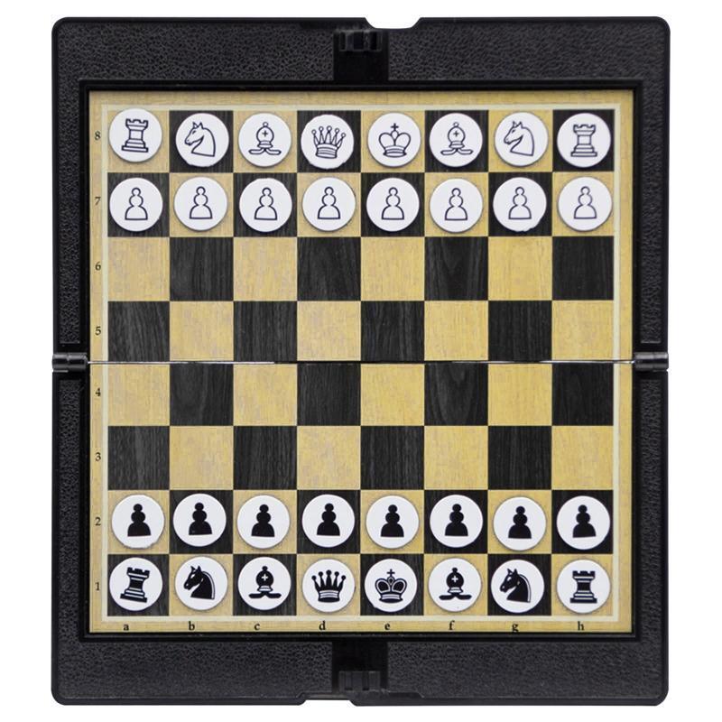 Magnetic International Chess Plastic Foldable Chess Board Checker Puzzle Game