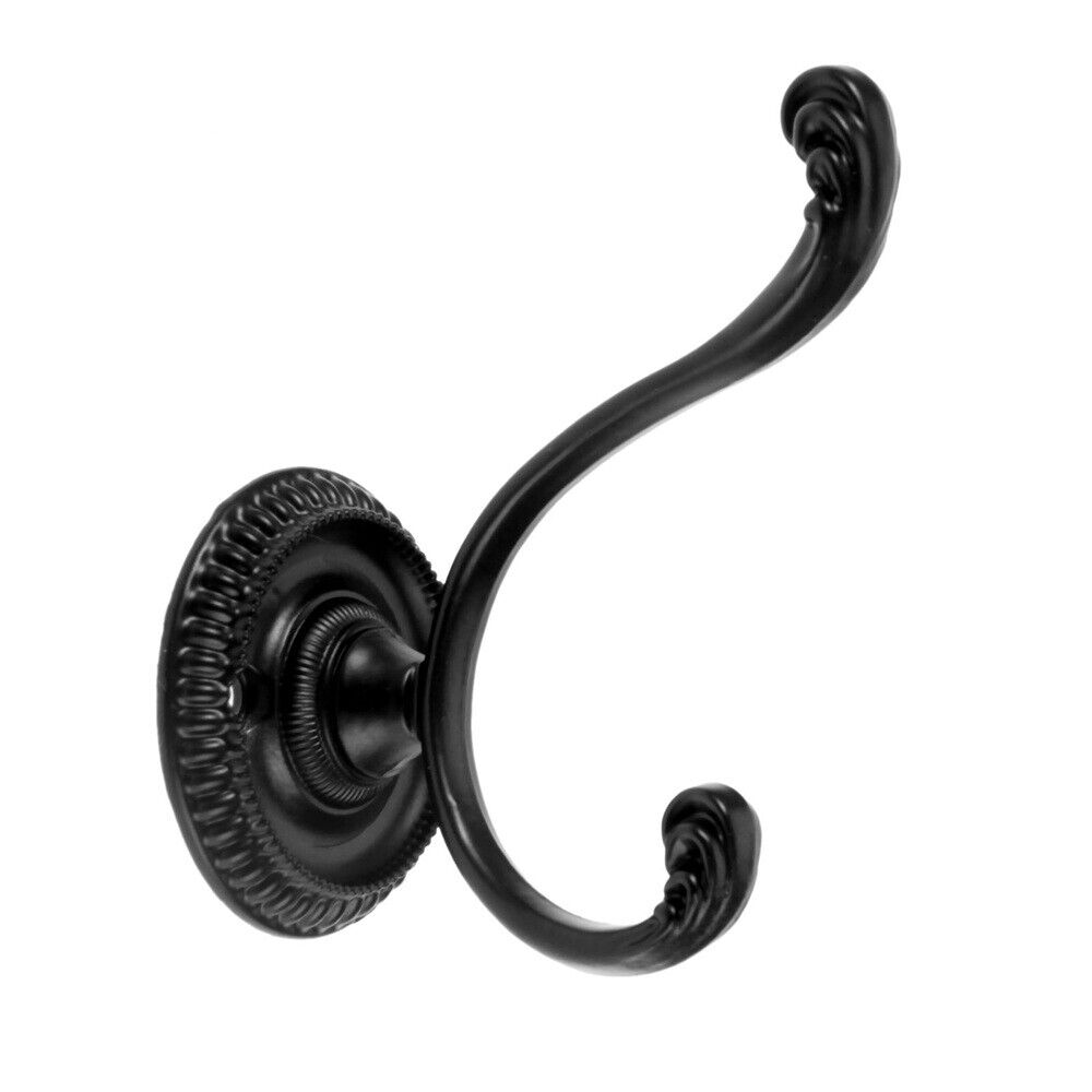 Black Hat Coat Clothes Towel Wall Door Hooks Hangers Organizer Bathroom Holder
