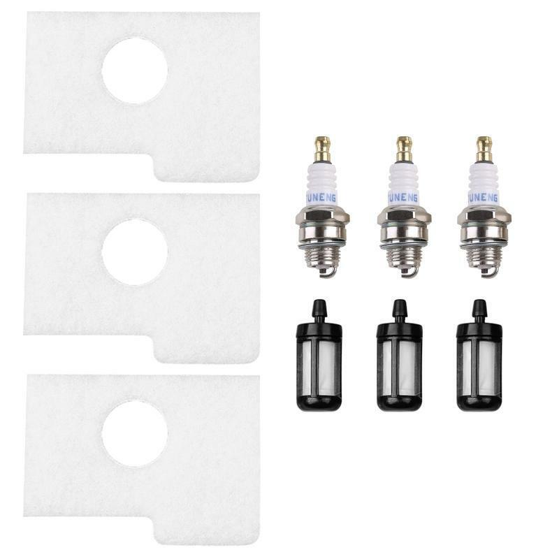 Air Filter Service Fuel Filter & Spark Plug Kit Lawn Mower Replacement Parts Set