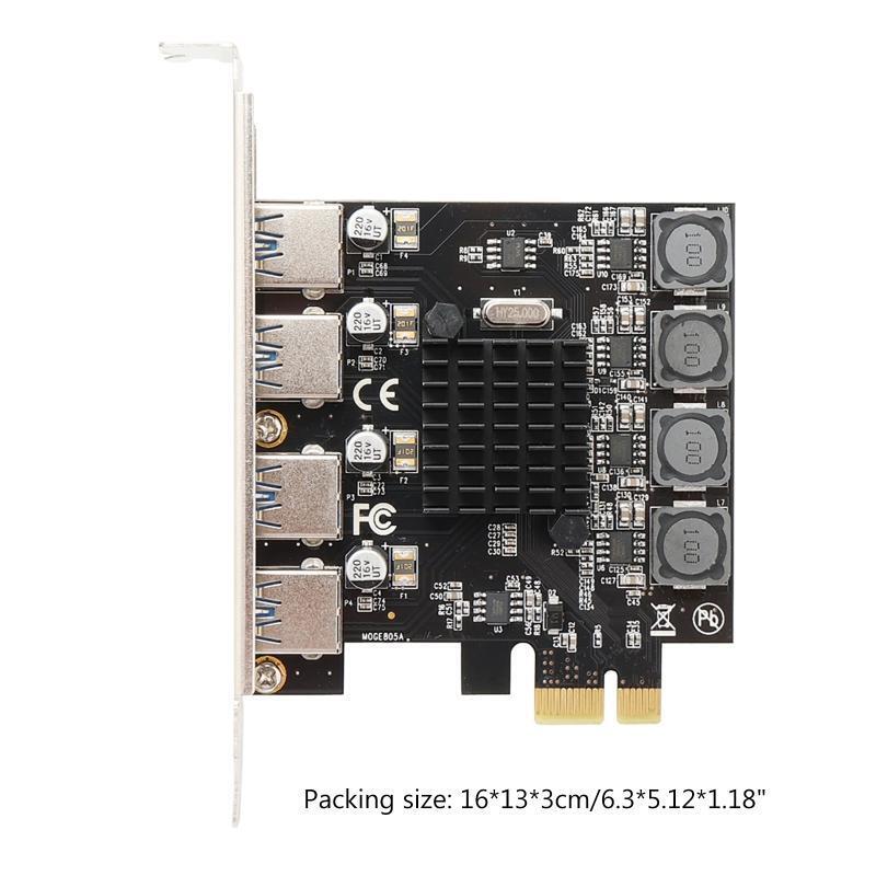 4 Port USB 3.0 PCI Express Card USB 3.0 PCI-E Expansion Adapter PCIE USB 3.0 HUB