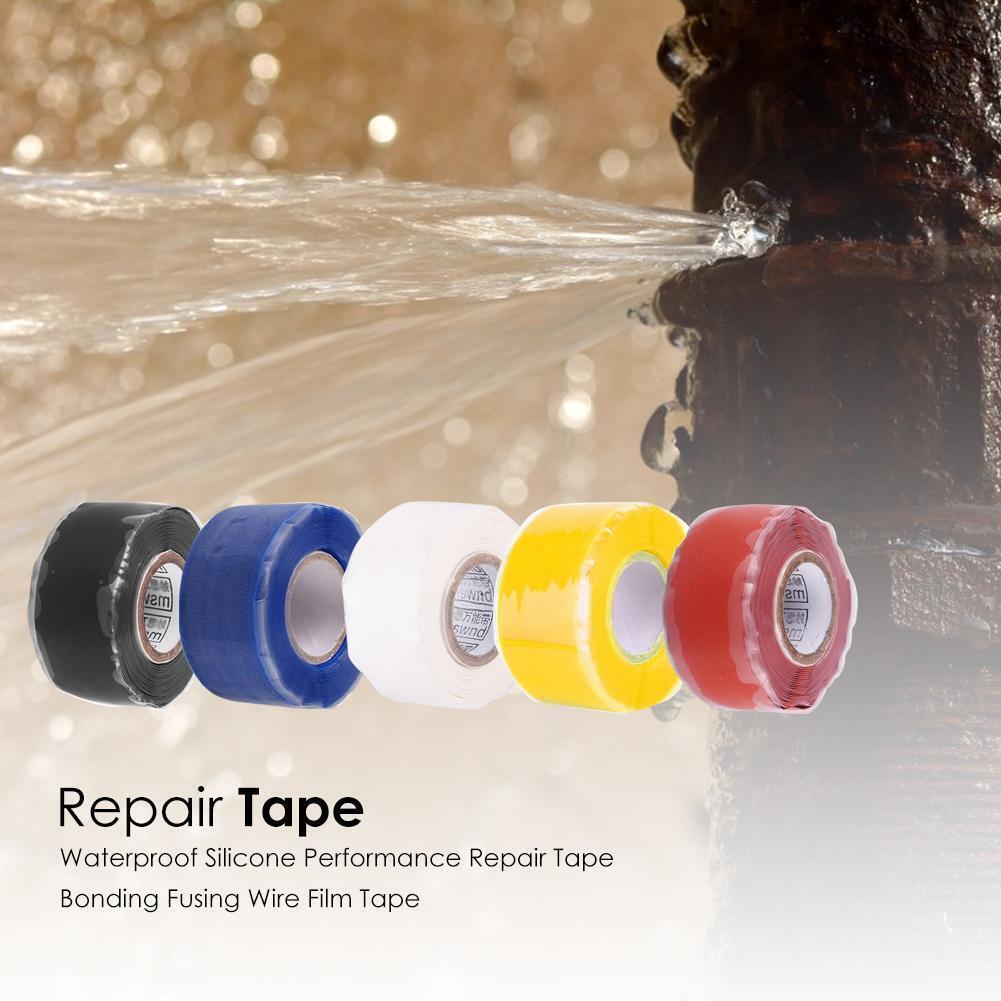 Waterproof Silicone PerformanceRepair Tape Bonding Wire Film Tape (Black)