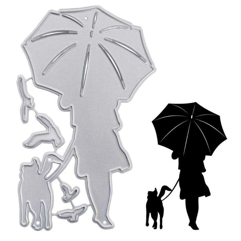 Dog And Owner Craft Die Metal Cutting Dies Cut DIY Paper Card making Scrapbook