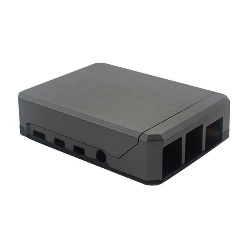Aluminum Alloy Case for Raspberry Pi 4 Black Box Metal Shell Passive Cooling