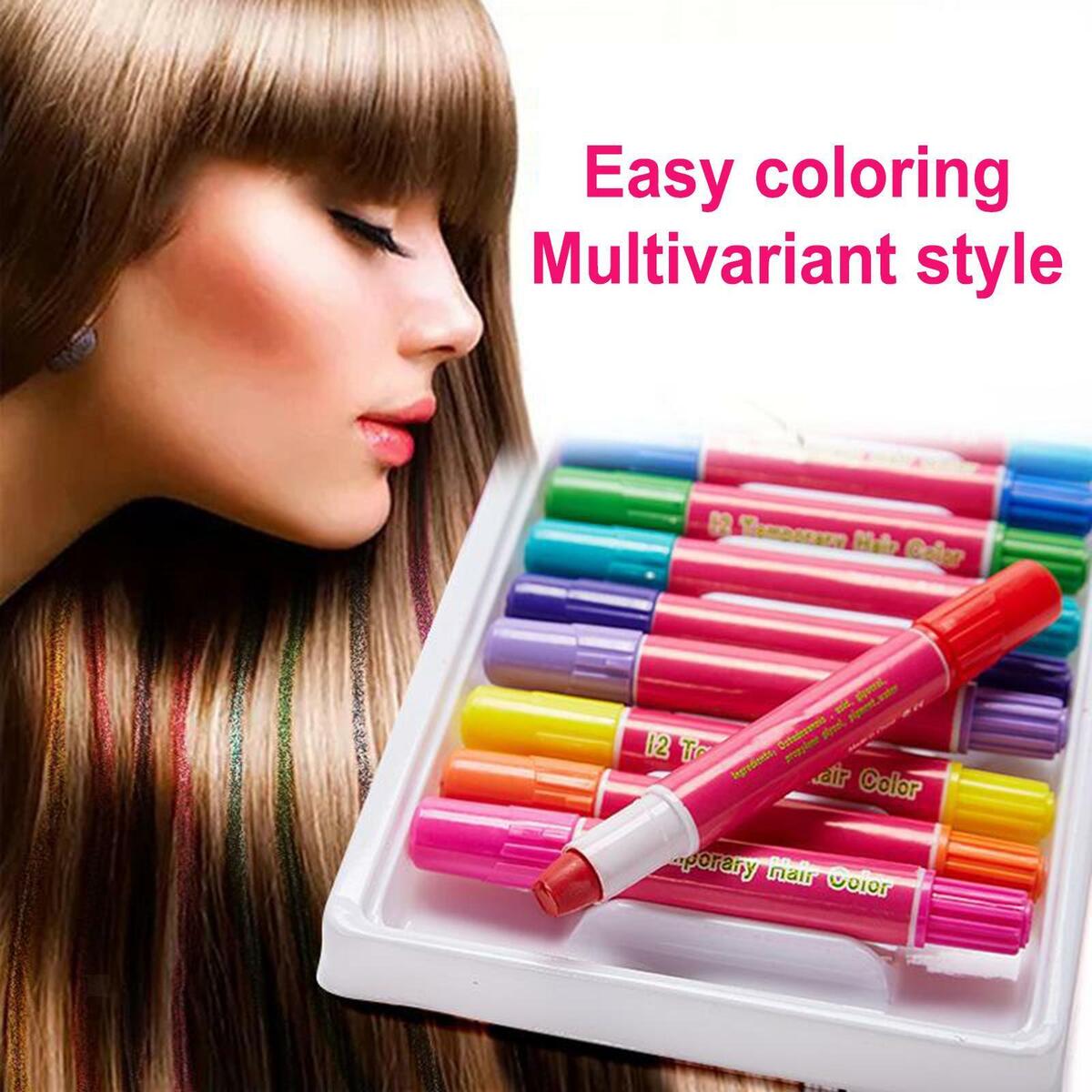 Temporary  Washable  Chalk Color Dye Stick Salon for Party