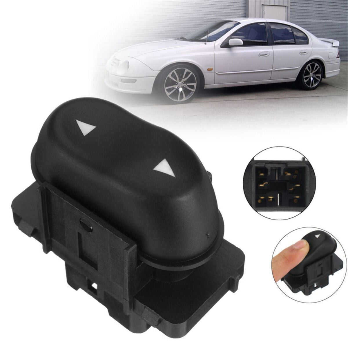 Electric Window Switch Black 7 Pin For Ford Fairmont Falcon AU Fairlane NU 98-02