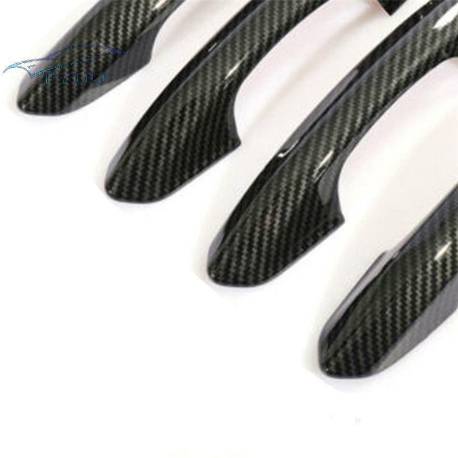 8PCS Carbon Fiber Look Smart Door Handle Cover Trim For Ford Fusion Mondeo 13-19