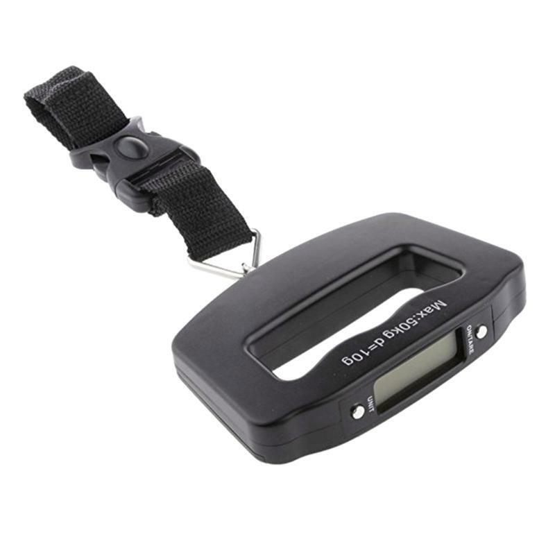 LCD Display Electronic Hanging Scale 50Kg 110 Lb with Sturdy Nylon Sling
