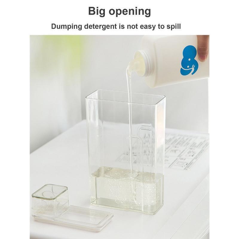 Laundry Powder Container Detergent Bin Dispenser for Liquid Detergent Fabric