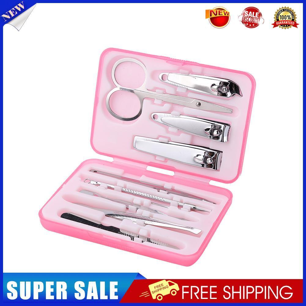10pcs Stainless Steel Nail Cutter Portable Manicure Nail Art Tools Sets