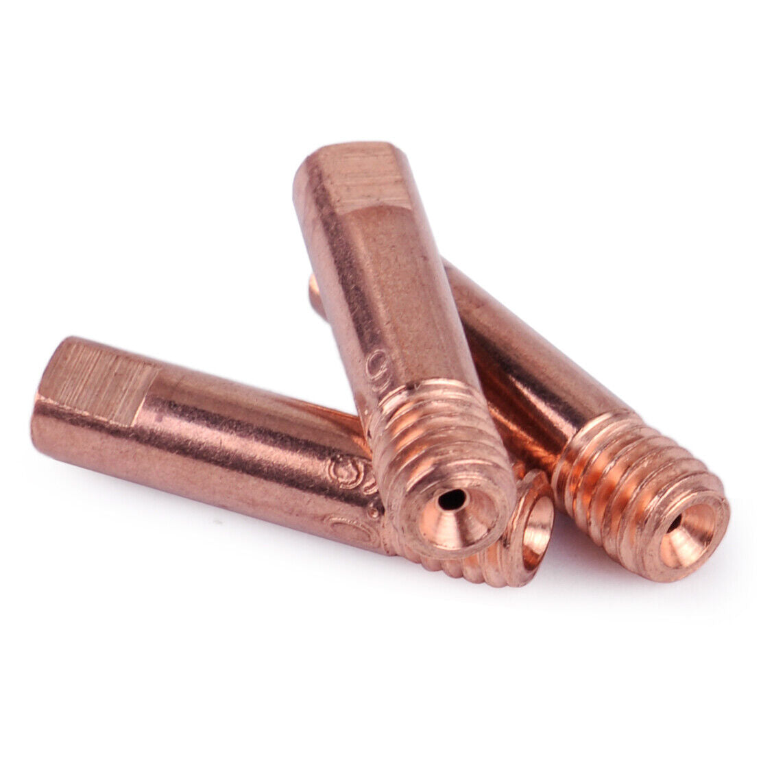 20 Copper MB15AK MIG/MAG Welding Torch Contact Tip 0.9x24mm Copper Gas Nozzle Li