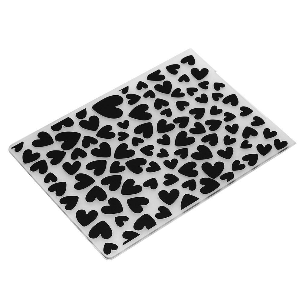 Love Heart Pattern DIY Plastic Scrapbook Embossing Template Cake Stencils