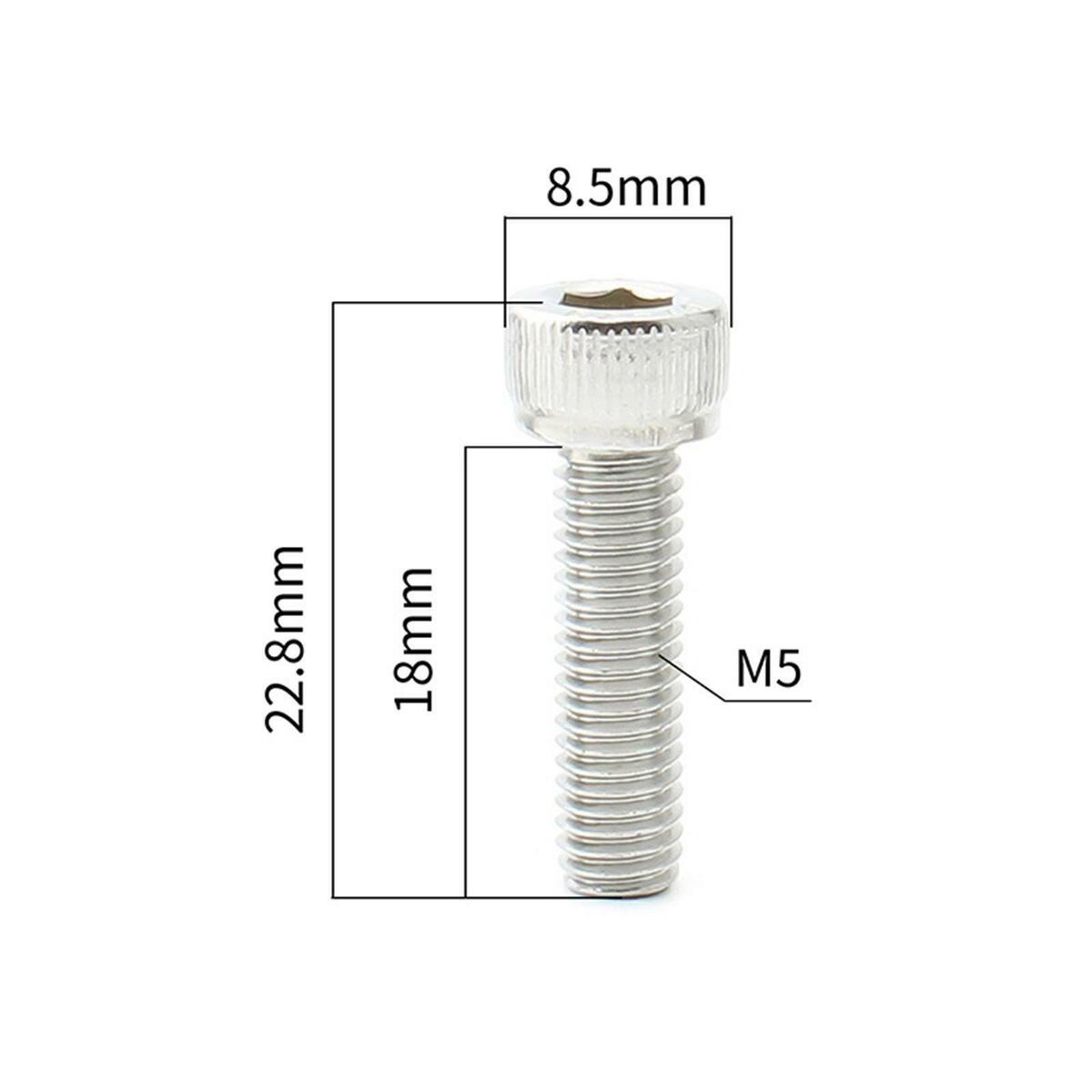 6Pcs Bicycle  Screws Bolts M5x18mm Repair Hardware Water Bottle Cage