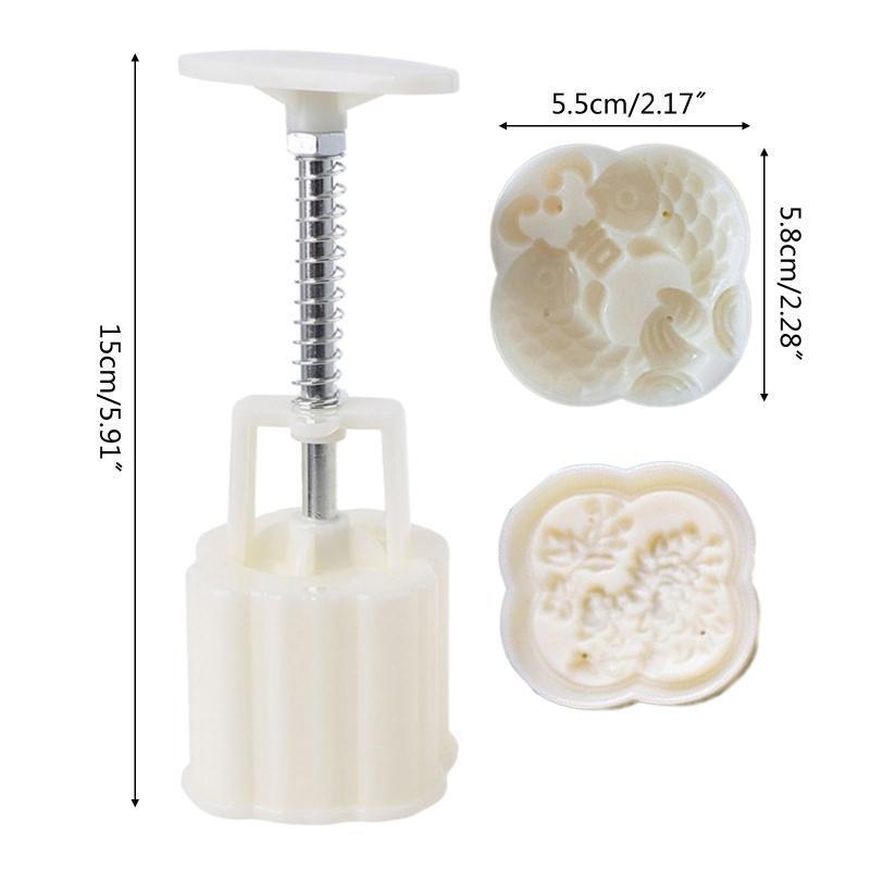 Ruyi Carp Shape Pastry Stamp Mid-Autumn Festival Mooncake Stamps for DIY Baking