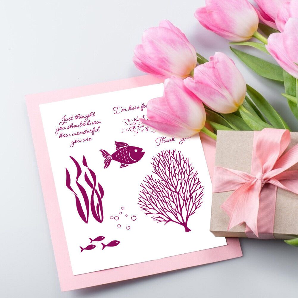 Sea Horse Grass Fish Metal Cutting Dies Stencils Stamp Album Seal Stamp (B)