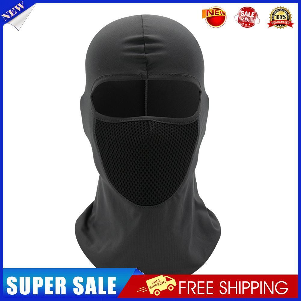 Outdoor Sports Face Cover Cap Cycling Sunscreen Neck Tube Scarf (Dark Grey)