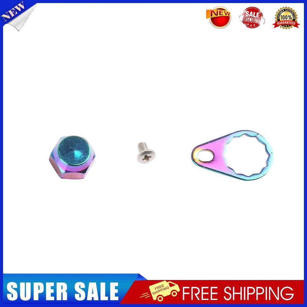 Fishing Reel Locking Plate Screws M8 Nut Caps Repair Set (Multicolor Right)