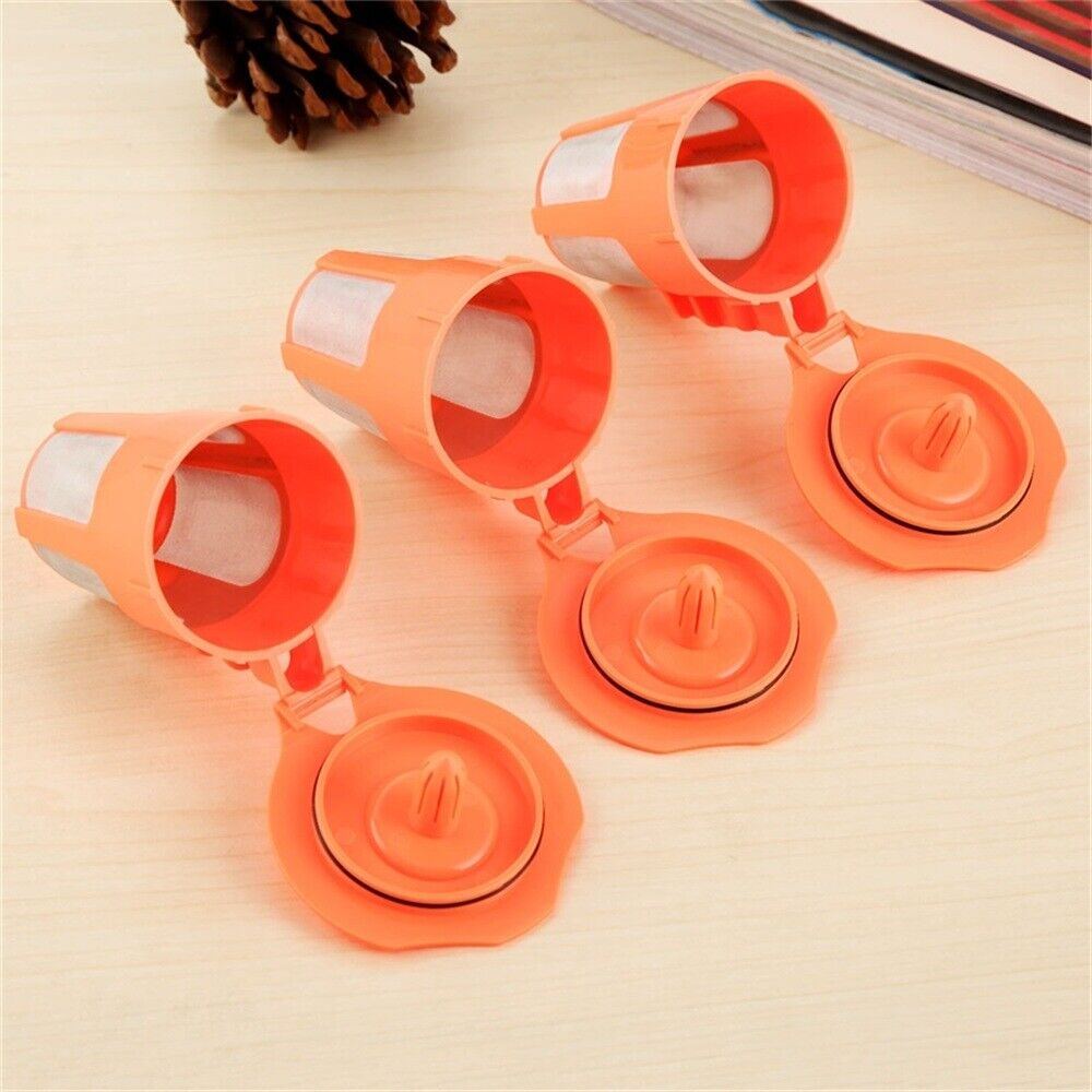 3pcs Reusable Orange Refillable K-Carafe Coffee Filter For Keurig 2.0 i Cafilas