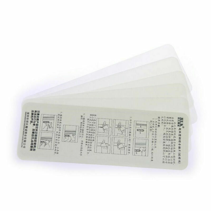 5pcs Nano Plastic-Steel Insert Sheet Locksmith Tools Doors Joggling Bypass