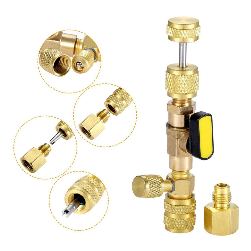 R410A R22 Valve Core Remover Installer Tool SAE 1/4 inch 5/16 inch for HVAC